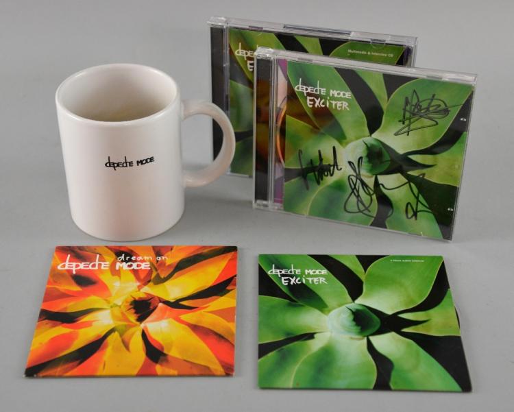 Depeche Mode, Exciter CD signed by the band, Promotional Mug....jpg